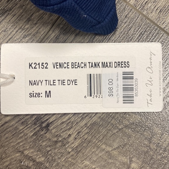 Koy Resort blue tank maxi dress - Picture 6 of 7